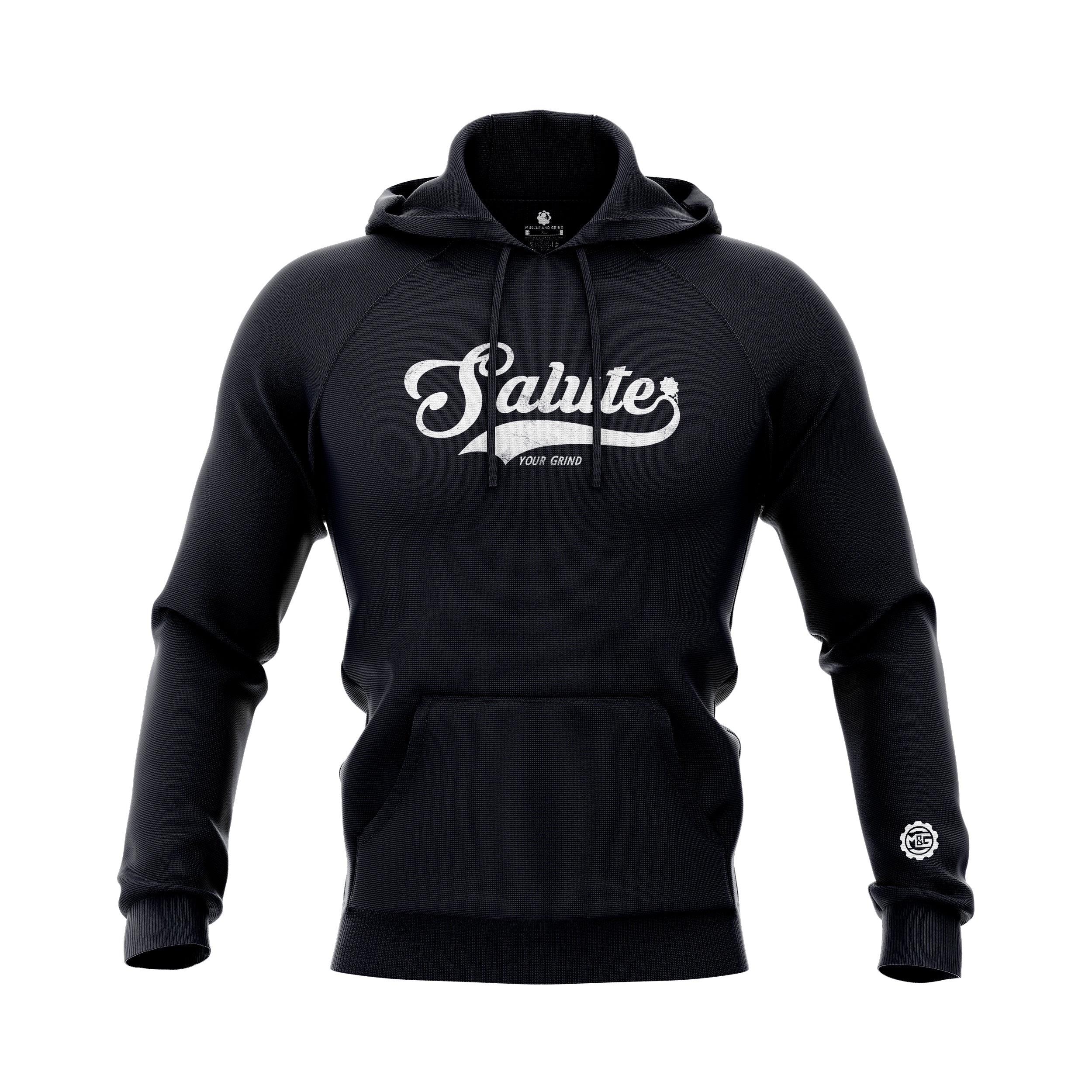 SALUTE (your grind) RAGLAN HOODIE