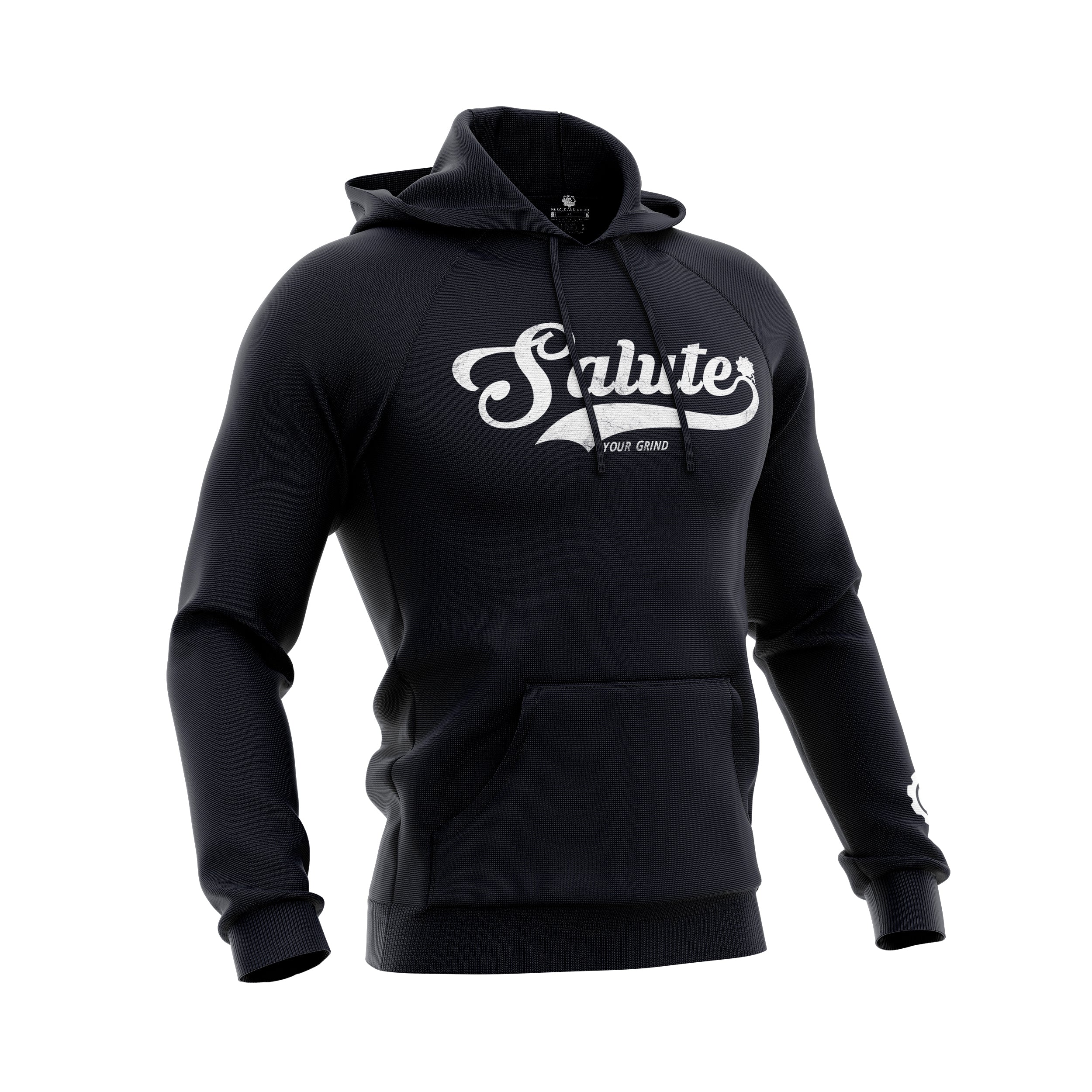 SALUTE (your grind) RAGLAN HOODIE