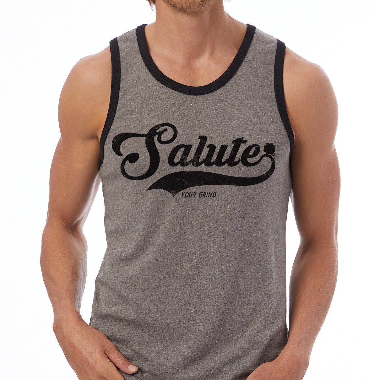 Salute Your Grind Tank (Coal Grey)