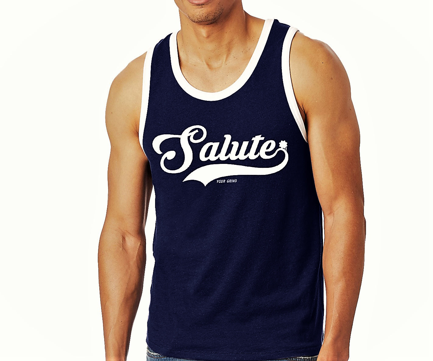 Salute Your Grind Tank (Navy)